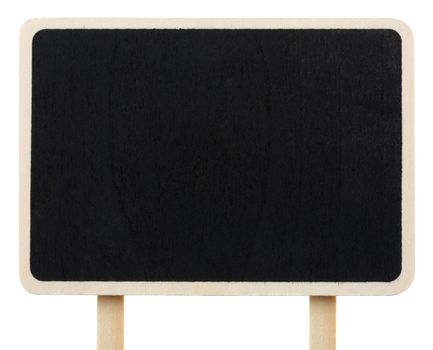 wood blackboard isolated on white
