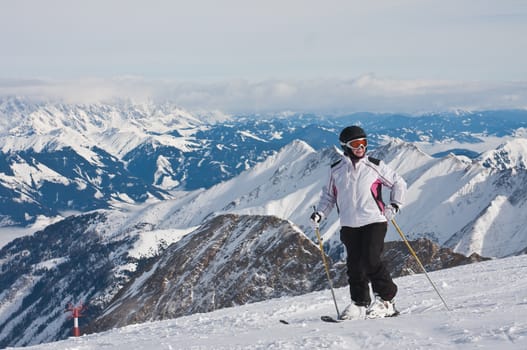 Ski resort of Kaprun, Kitzsteinhorn glacier. Austria