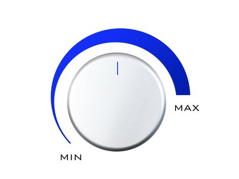 A control switch isolated against a white background