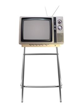 A television isolated against a white background