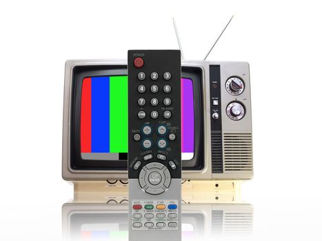 A television isolated against a white background