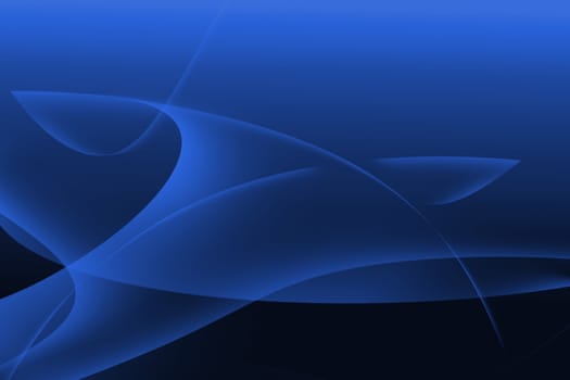 abstract curve, blue background
