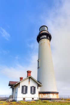 Pigeon Point Lighthouse in San Francisco Bay, California.