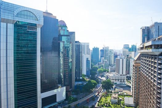 Aerial panorama of Kuala Lumpur. Malaysia