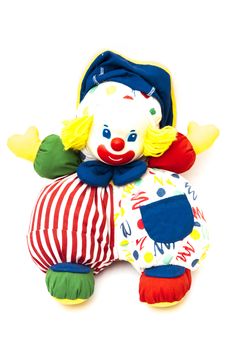 clown colors on a white background