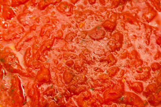 Italian tomato sauce background.