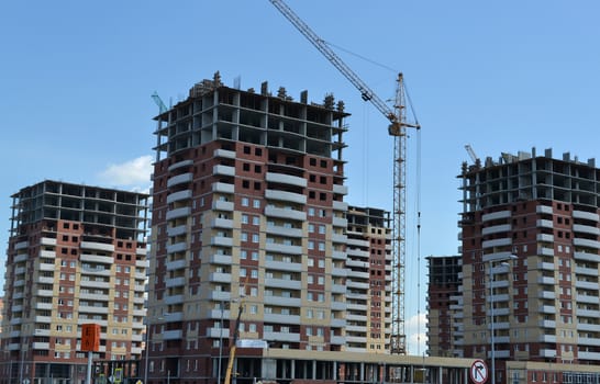 construction of the new residential district to Tyumen