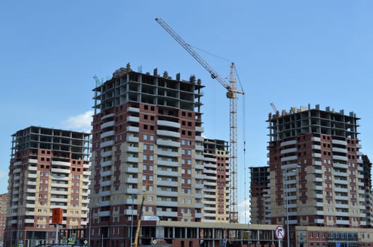 construction of the new residential district to Tyumen