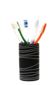 boat toothbrushes on a white background