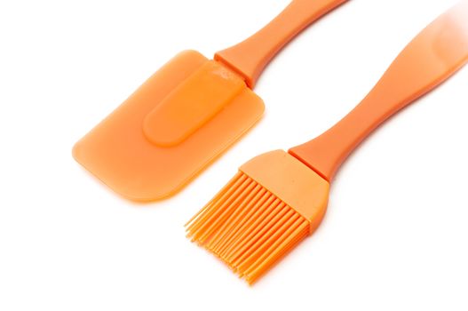 kitchen brushes on a white background