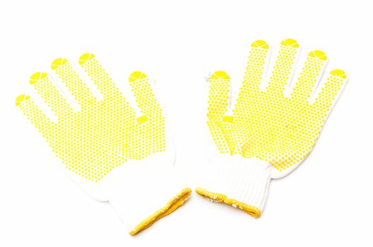 glazier gloves on a white background