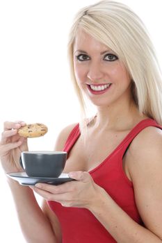 Woman Drinking a Cup of Tea