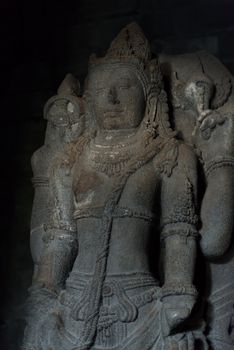 Shiva statue in south cella of Shiva temple in Prambanan temple, Indonesia, Java, Yogyakarta 