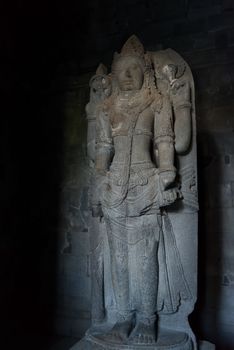 Shiva statue in south cella of Shiva temple in Prambanan temple, Indonesia, Java, Yogyakarta 