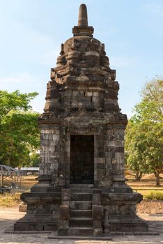 Small building in Candi Lumbung buddhist temple, Prambanan complex, Indonesia, Java, Yogyakarta 