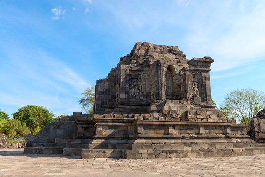 Ruins of Candi Lumbung buddhist temple, Prambanan complex, Indonesia, Java, Yogyakarta 