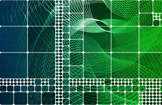 Colorful Squares Background with a Edit Blocks