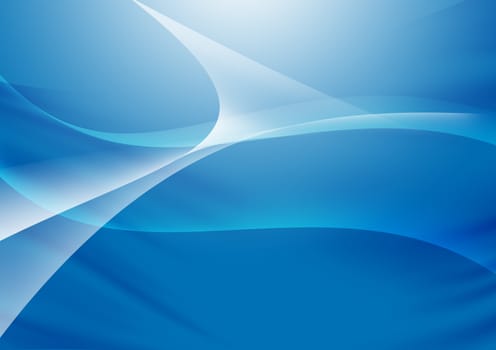 Abstract lines and curve blue background
