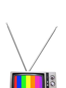 A television isolated against a white background