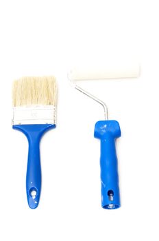 Painter tools on a white background