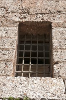 like jail window with iron bars