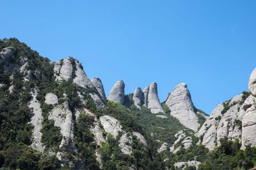 Montserrat mountains in Barcelona
