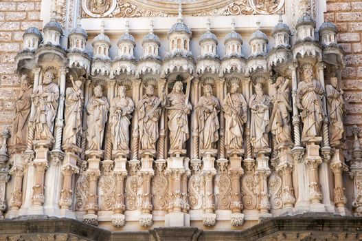 sculptures in the monastery of Montserrat