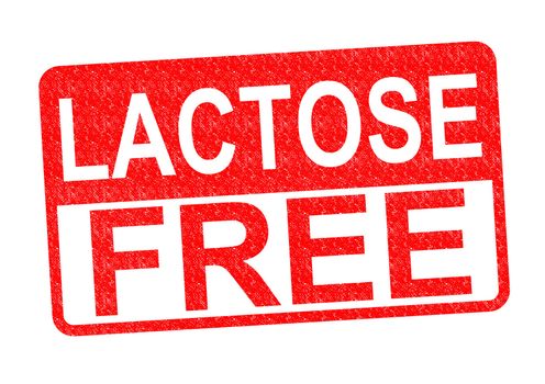 LACTOSE FREE Rubber Stamp over a white background.