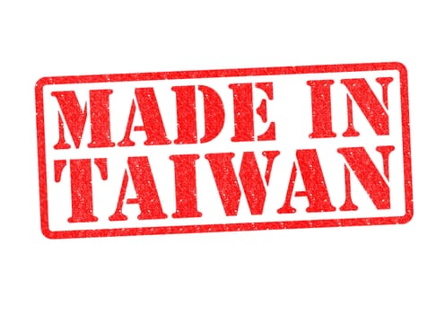 MADE IN TAIWAN Rubber Stamp over a white background.