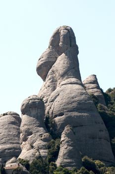 Montserrat mountains in Barcelona