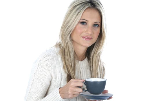 Woman Drinking a Cup of Tea