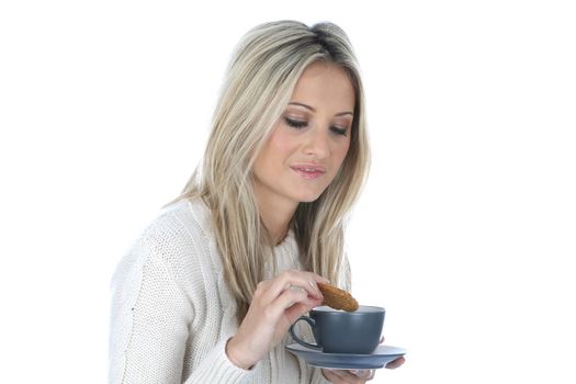 Woman Drinking a Cup of Tea