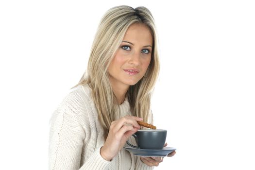 Woman Drinking a Cup of Tea