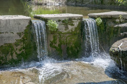 Rupit river with its waterfalls