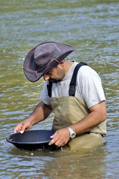 Cardet - France - May 18th, 19th and 20th, 2013 - European Cup of the gold diggers in river.