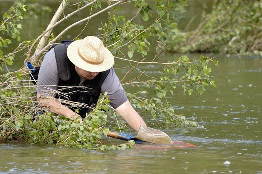 Cardet - France - May 18th, 19th and 20th, 2013 - European Cup of the gold diggers in river.