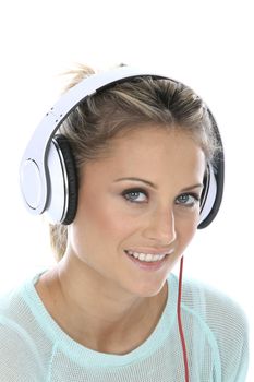 Woman Wearing Headphones