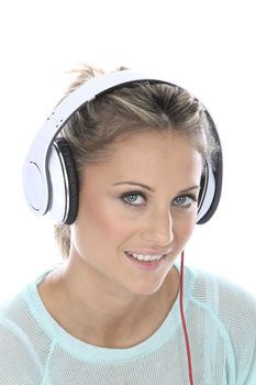 Woman Wearing Headphones