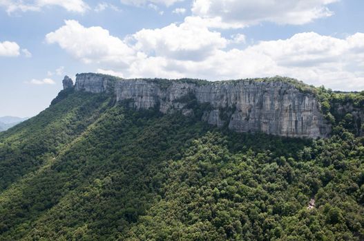 Mountain cliffs Rupit, Catalonia