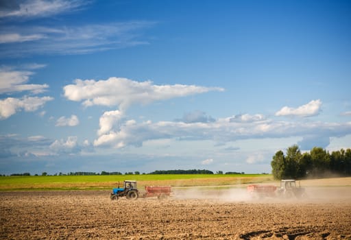 agricultural action on the field