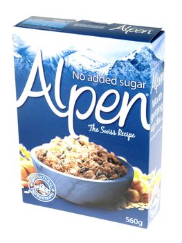 Box of Alpen Breakfast Cereal