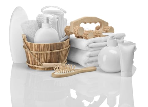 composition of bathing accessories