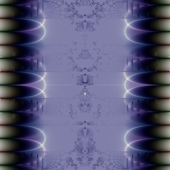 Elegant fractal design, abstract psychedelic art, purple ribbon