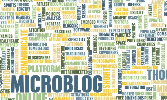 Microblog Tool for an Online Microblogger Concept