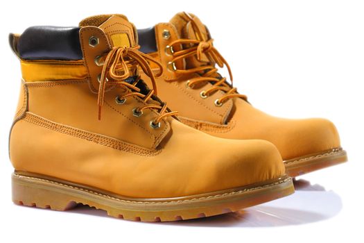 working boots isolated