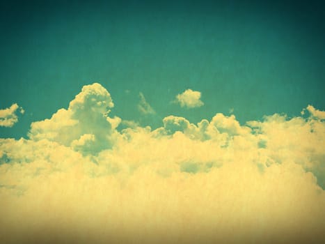 retro image of cloudy sky