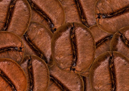 Coffee beans background