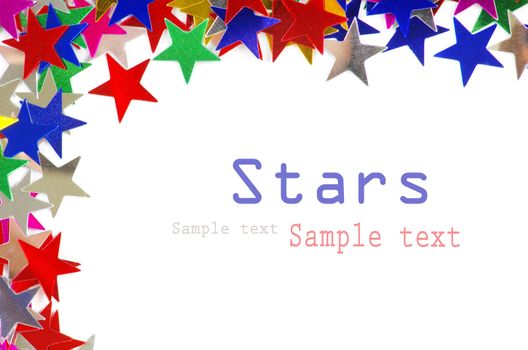 Colored stars background for your text on photo, and other.