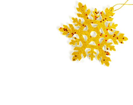 Christmas tree decoration star isolated on white background