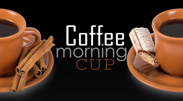 Coffee on white